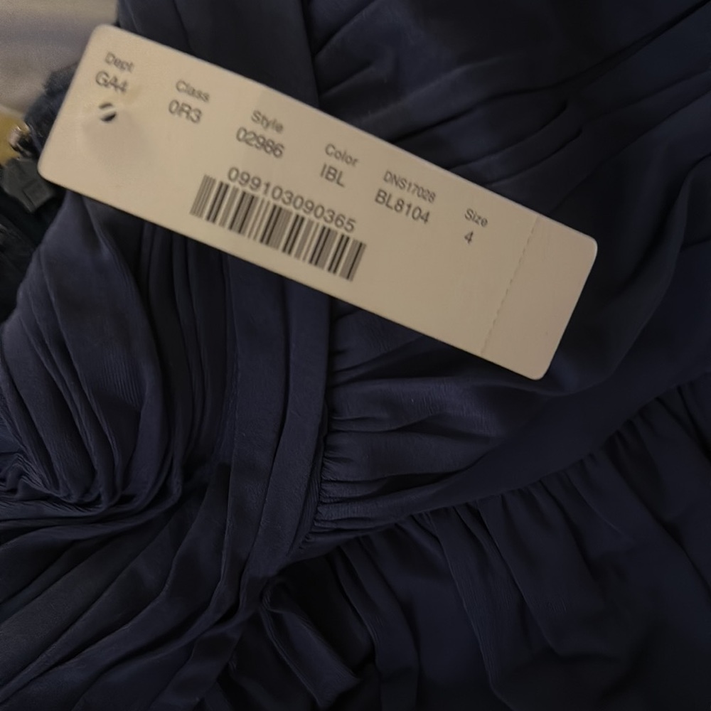Long J. Crew “Tucker” gown sz. 4, NWT.  Navy blue, strapless, and floor length. - Picture 5 of 5